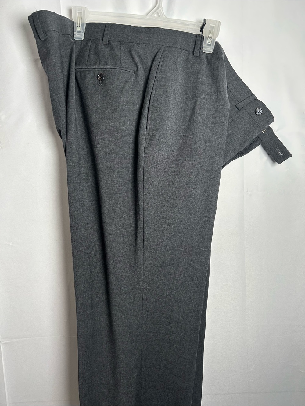 Lauren Ralph Lauren Men's Charcoal Gray High Performance Wool Pants